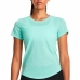 Dames-T-Shirt met Korte Mouwen Under Armour Streaker Ss Aquamarijn