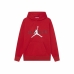 Детски суичър с качулка Nike Jordan Jumpman Little Червен