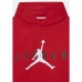 Детски суичър с качулка Nike Jordan Jumpman Little Червен