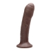 Natürliches Dildo Tantus Mit Relief Silikon Dunkelbraun