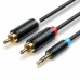 Audio Jack naar RCA Kabel Vention BCLBK 8 m