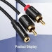 Аудио Кабел Жак към RCA Vention VAB-R01-B100 1 m