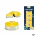 Candle Set Ibergarden HL-1010CIT Yellow Metal Wax Citronela (24 Units)