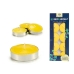 Candle Set Ibergarden HL-1010CIT Yellow Metal Wax Citronela (24 Units)