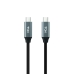 Cable USB-C NANOCABLE 10.01.4301-L150 Negro 1,5 m 4K Ultra HD (1 unidad)