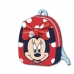 Mochila Escolar Minnie Mouse Rojo 18 x 22 x 8 cm