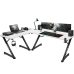 Bureau Gaming Huzaro HZ-Hero 7.0 Wit Zwart Koolstofvezel 154 x 72,5 x 117 cm