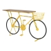 Consola Home ESPRIT Amarelo Preto Madeira Metal 160 x 40 x 88 cm