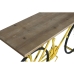 Consola Home ESPRIT Amarelo Preto Madeira Metal 160 x 40 x 88 cm