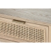 Console Home ESPRIT Geel Gouden Rotan Spar 100 x 40 x 76 cm