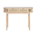 Console Home ESPRIT Geel Gouden Rotan Spar 100 x 40 x 76 cm