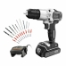 Komplet in dodatki za vrtanje Black & Decker Silver Edition bdchd18sc1a-qw 18 V 45 Nm 30 Kosi