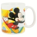 Cană tip Halbă Mickey Mouse Happy smiles Albastru Roșu Ceramică 350 ml