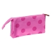 Tredubbel Carry-all Lady Bug Fuchsia (22 x 12 x 3 cm)