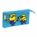 Penar triplu Minions Minionstatic Albastru (22 x 12 x 3 cm)