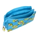 Trousse Fourre-Tout Triple Minions Minionstatic Bleu (22 x 12 x 3 cm)