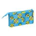 Penar triplu Minions Minionstatic Albastru (22 x 12 x 3 cm)