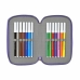 Dubbele etui SuperThings Guardians of Kazoom Geel Paars (28 Onderdelen)