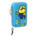 Doppel-Federtasche Minions Minionstatic Blau (28 Stücke)