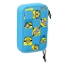 Astuccio Doppio Minions Minionstatic Azzurro (28 Pezzi)