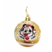 Vánoční koule Minnie Mouse Lucky Zlatá 6 kusů Plastické (Ø 8 cm)