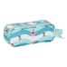 Dobbelt carry-all Spongebob Stay positive Blå Hvid (21 x 8 x 6 cm)