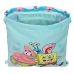 Rugtas met Koordjes Spongebob Stay positive Blauw Wit 26 x 34 x 1 cm