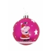 Bola de Natal Peppa Pig Cosy corner Fúcsia 6 Unidades Plástico (Ø 8 cm)