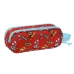 Trousse Fourre-Tout Double The Paw Patrol Funday Rouge Bleu clair (21 x 8 x 6 cm)