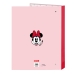 Raccoglitore ad anelli Minnie Mouse Me time Rosa A4 (26.5 x 33 x 4 cm)