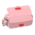 Portatodo Triple Minnie Mouse Me time Rosa (21,5 x 10 x 8 cm)