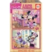 Set de 2 Puzzles   Minnie Mouse Me Time         25 Pièces 26 x 18 cm  