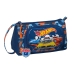 Estuche Escolar Hot Wheels Speed club Naranja Azul marino 20 x 11 x 8.5 cm