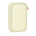 Astuccio per la Scuola con Accessori Glow Lab Magic flow Beige 12.5 x 19.5 x 4 cm (28 Pezzi)