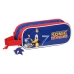 Trousse Fourre-Tout Double Sonic Let's roll Blue marine 21 x 8 x 6 cm