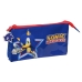 Penar triplu Sonic Let's roll Bleumarin 22 x 12 x 3 cm