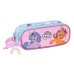 Trousse Fourre-Tout Double My Little Pony Wild & free Bleu Rose 21 x 8 x 6 cm