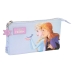 Malas para tudo triplas Frozen Believe Lilás 22 x 12 x 3 cm