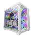 ATX Közepes Torony PC Ház Mars Gaming MCV3 PREMIUM XXL RGB Fehér