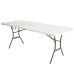 Mesa Dobrável Lifetime Branco 185 x 74 x 76 cm Aço Plástico