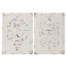 Настенный декор Home ESPRIT Белый Шинный полировщик Маринованный 58 x 4,5 x 78 cm (2 штук)