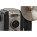 Dekoratívne postava Home ESPRIT Čierna Striebristý Fotoaparát Vintage 25 x 14 x 24 cm