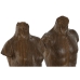 Figură Decorativă Home ESPRIT Alb Maro Deschis Bust 9,5 x 8 x 31 cm (2 Unități)