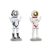 Decorative Figure Home ESPRIT Blue White Red Lady Astronaut 9 x 7 x 20 cm (2 Units)