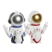 Figura Decorativa Home ESPRIT Azul Branco Vermelho Mulher Astronauta 9 x 7 x 20 cm (2 Unidades)