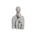 Figura Decorativa Home ESPRIT Gris Familia 19 x 19 x 30 cm (4 Piezas)