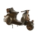 Okrasna Figura Home ESPRIT Šampanjec Srebrna Vespa Vintage 28 x 11 x 17 cm