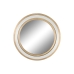 Stensko ogledalo Home ESPRIT Bela Zlat Kristal Železo 108 x 5,5 x 108 cm