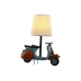 Lampada da tavolo Home ESPRIT Azzurro Arancio Lino Metallo 31 x 15 x 34 cm