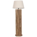 Golvlampa Home ESPRIT Brun Naturell Mangoträ 220 V 25 x 25 x 102 cm